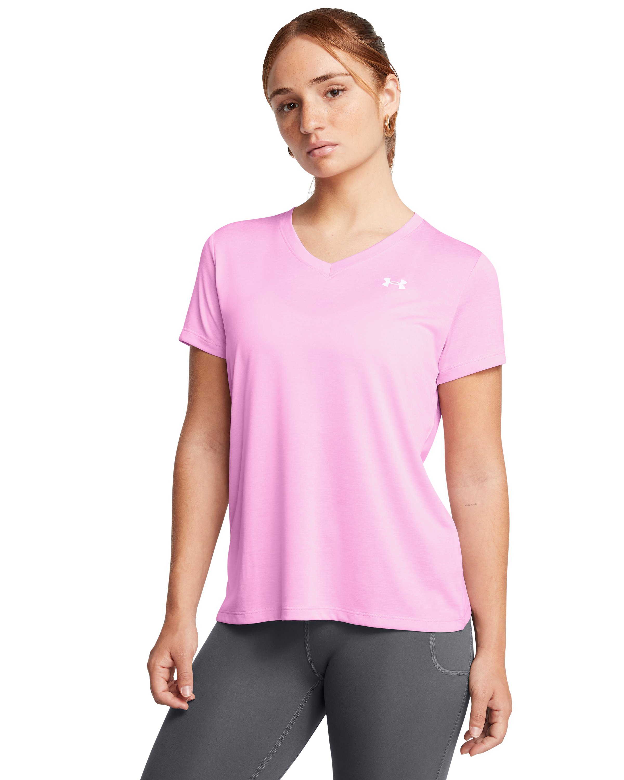 UA Tech Twist Women's V-Neck Short Sleeve 17