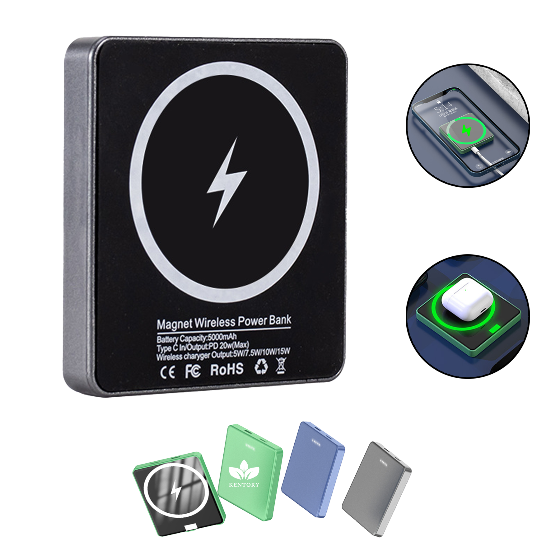 10000Mah 20W Pd Qi Wireless Power Bank 1