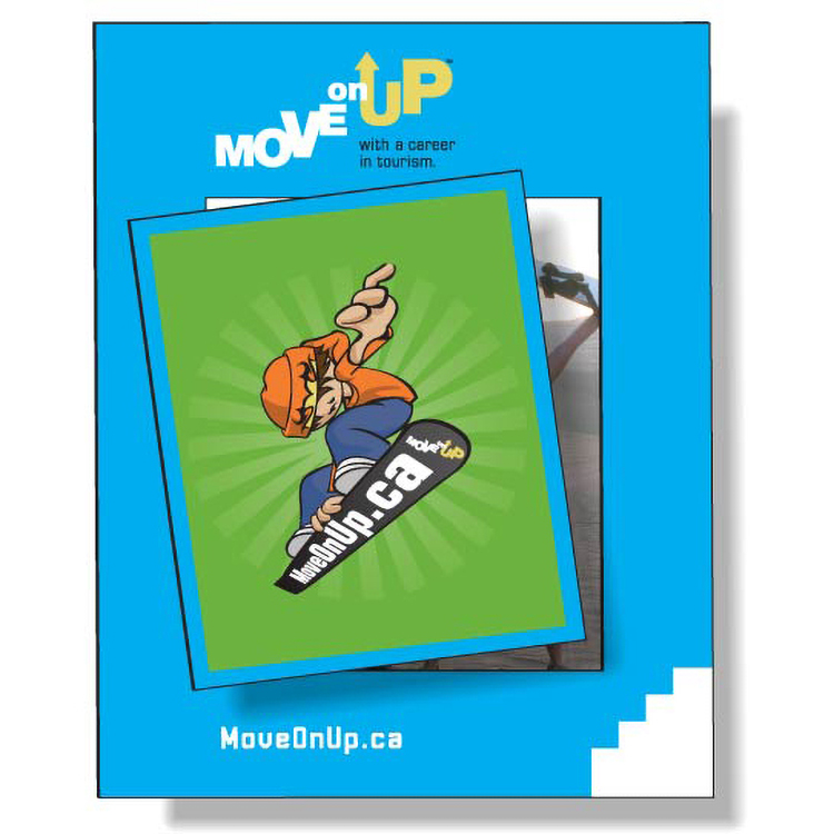 Stock Magnetic Photo Frame (3.375"x4.25") / Rectangle Center (2.13"x2.56"), Full Colour, Vinyl Top