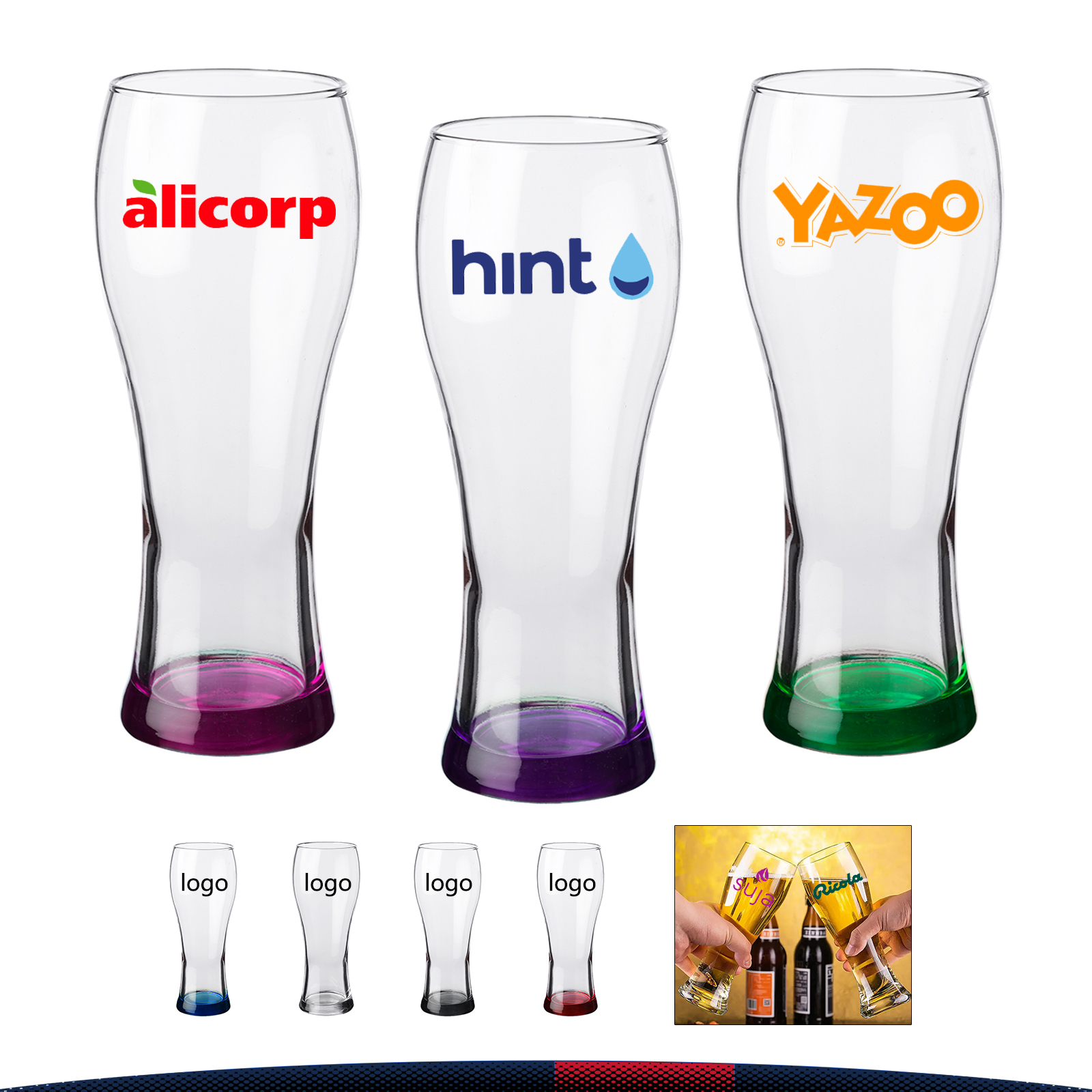 23 Oz. High-Quality Pilsner Beer Glasses 6