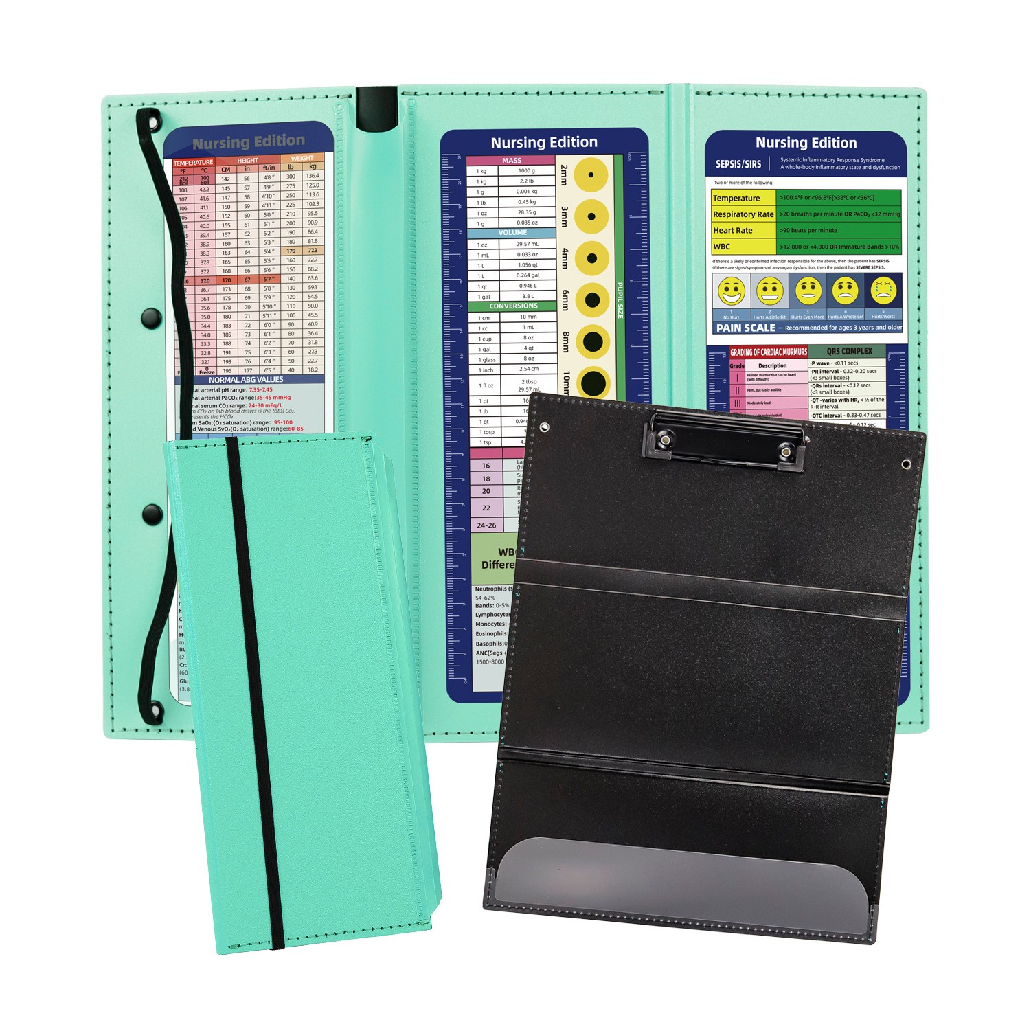 3 Layers Aluminum Nurse Foldable Clipboard 2