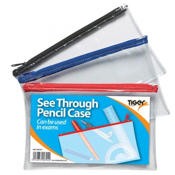 Clear PVC Pencil Case with Zipper 7