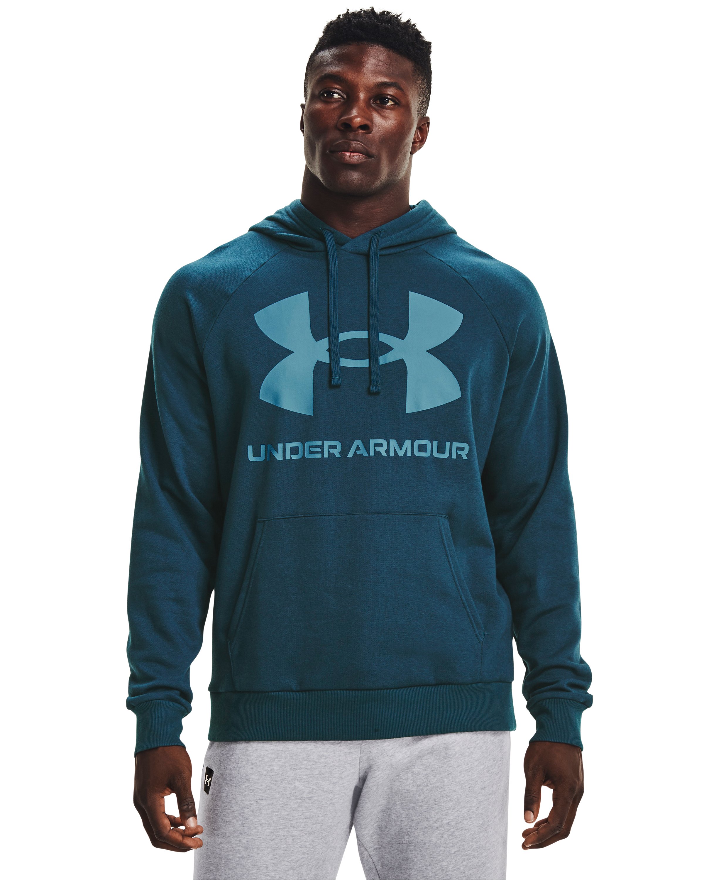 UA Rival Fleece Big Logo Men's Hoodie, custom hoodie or sweatshirt with logo imprint 5