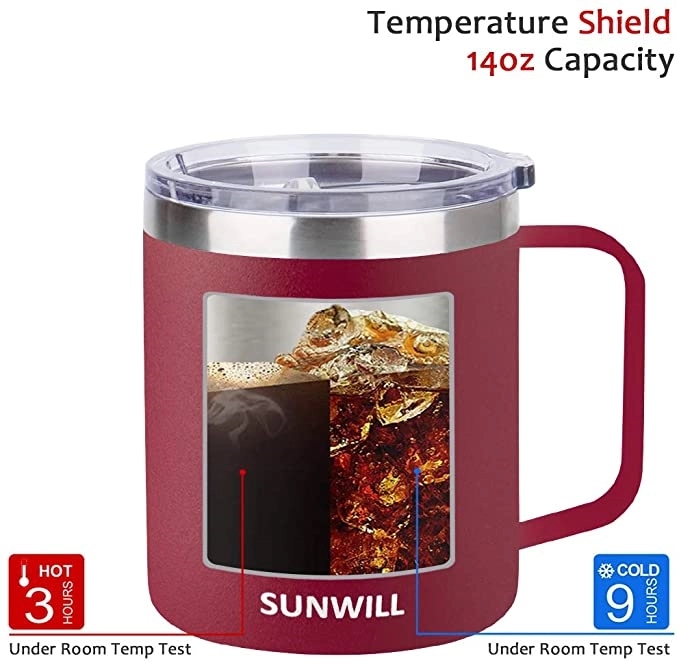 Double Wall Stainless Steel Travel Tumbler Cup Coffee Mug 3