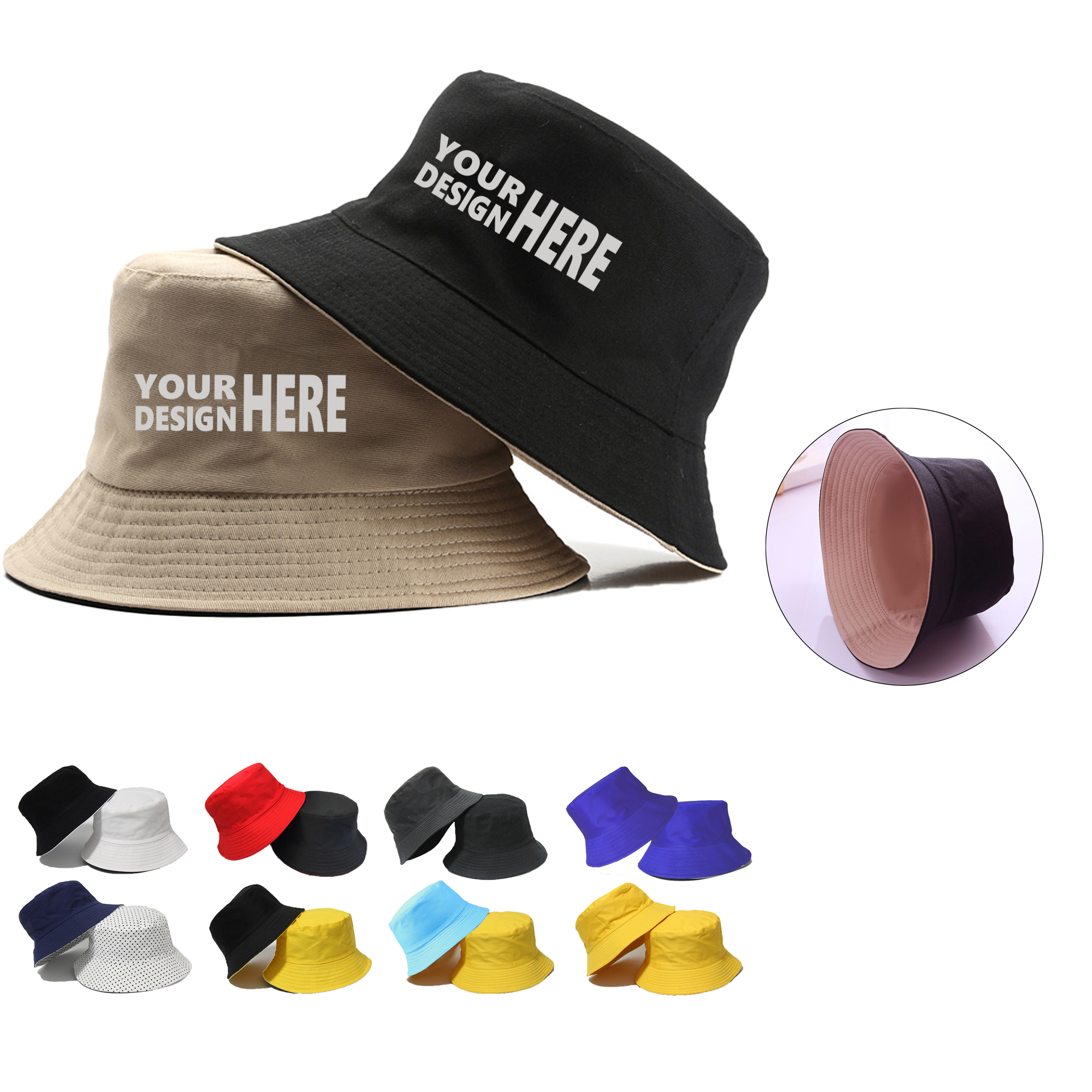 Customizable Reversible Bucket Hat 3