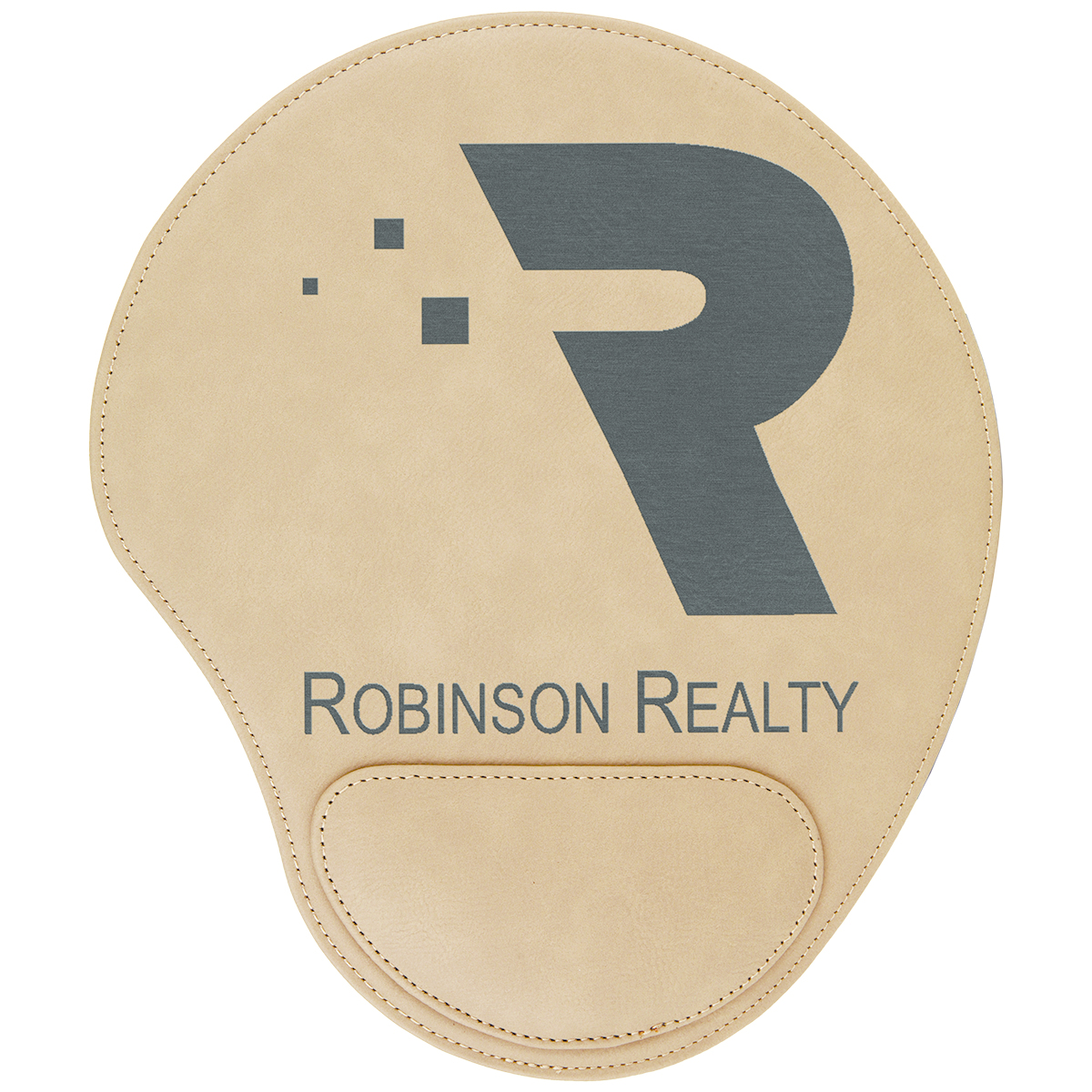 Light Brown Leatherette Mouse Pad