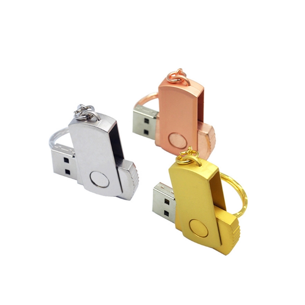 2 GB metal mini swivel usb drive 1