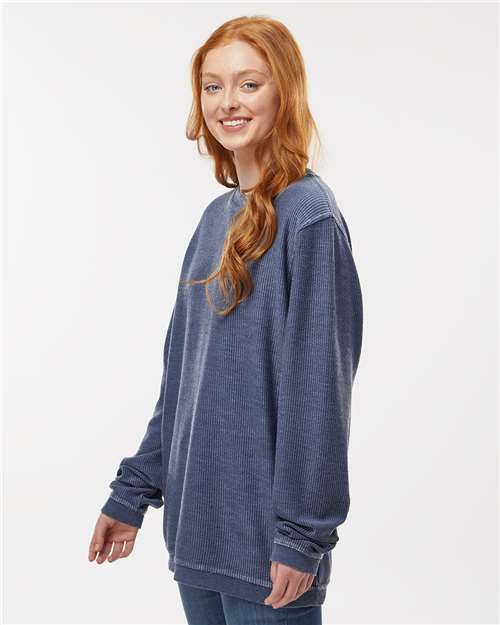 Unisex Corded Crewneck Sweatshirt - D02 33