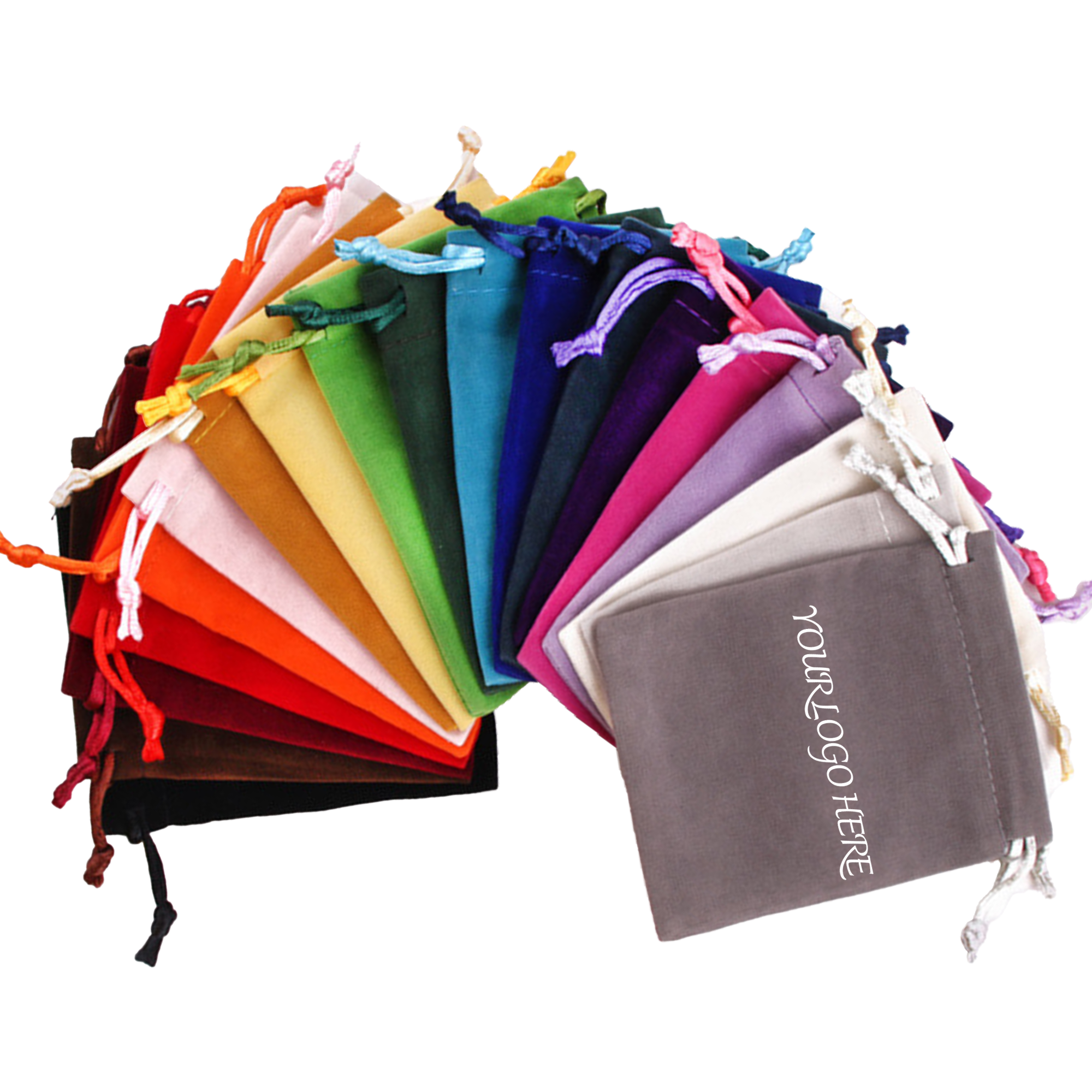 Colorful Velvet Gift Bags with Drawstring 3