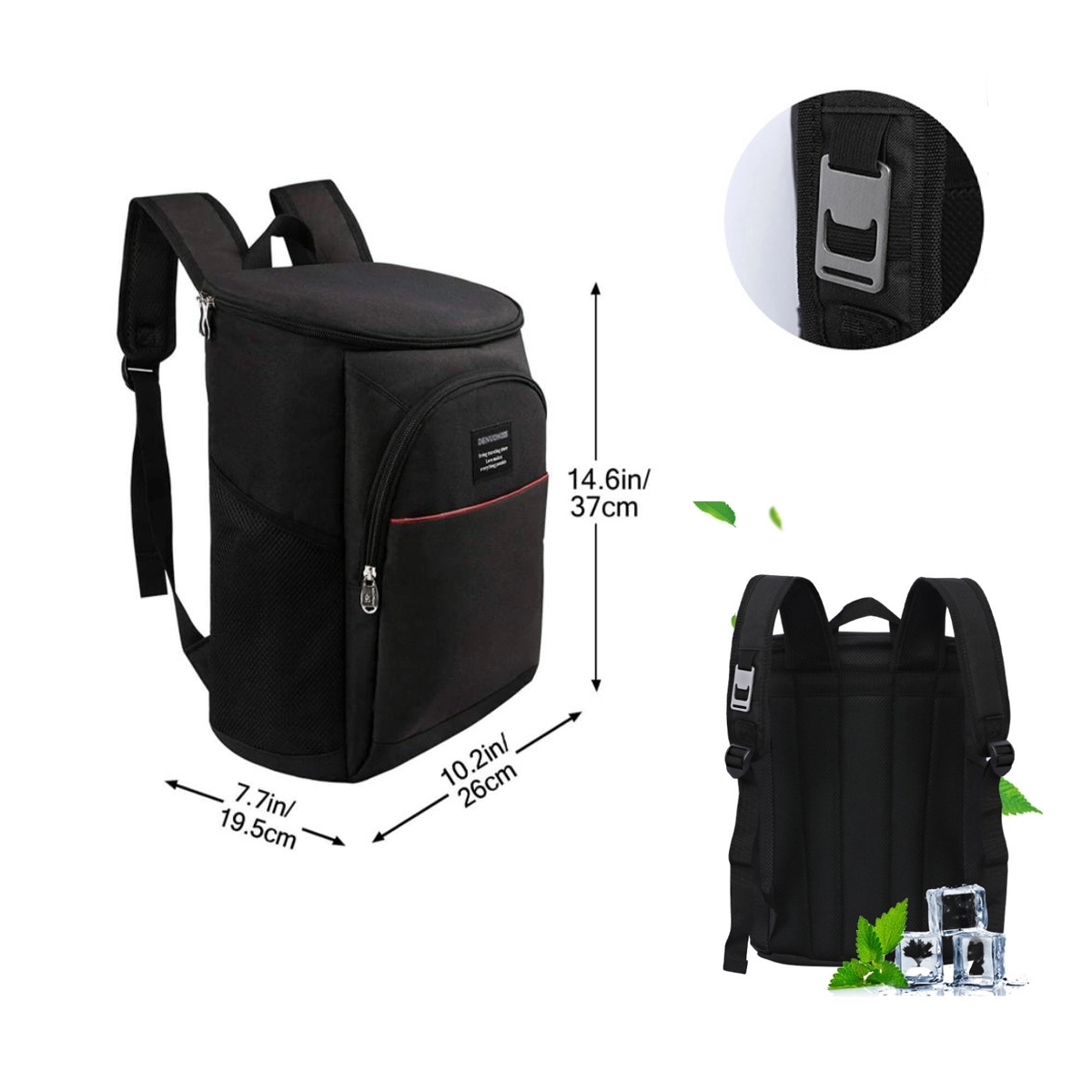 18L Double Shoulder Cold Storage And Heat Preservation Bag 3