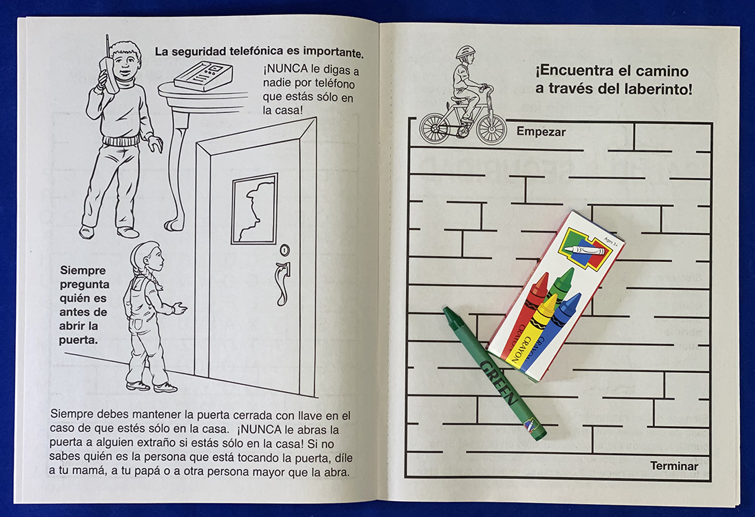 COLORING SET - A Guide to Health and Safety (Spanish) Coloring Book Fun Pack 5