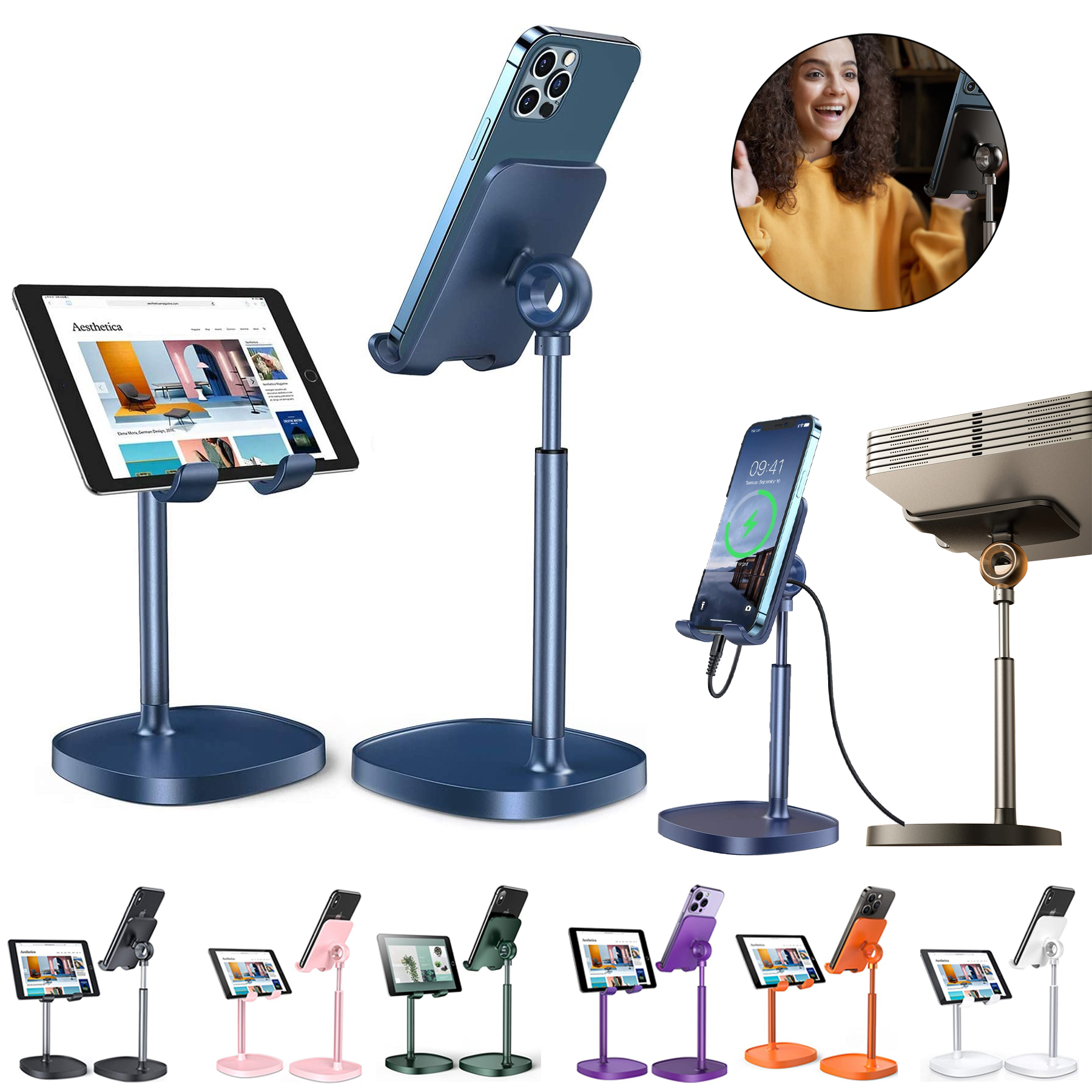 Height Adjustable Cell Phone Stand 1