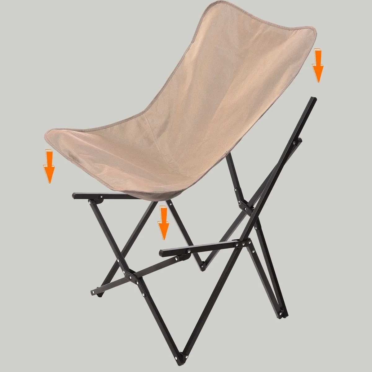 Outdoor Portable Camping Butterfly Chair with Carry Bag 6
