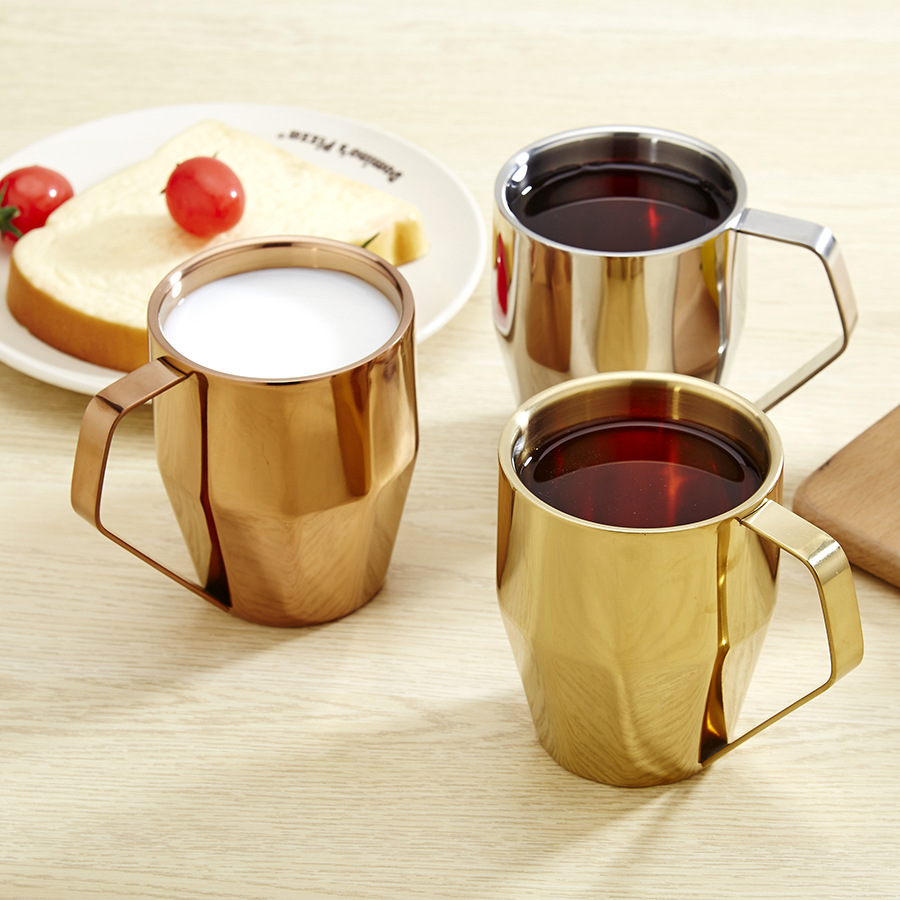 Stainless Steel Double Wall Coffee Cup Insulated Beer Mug 2