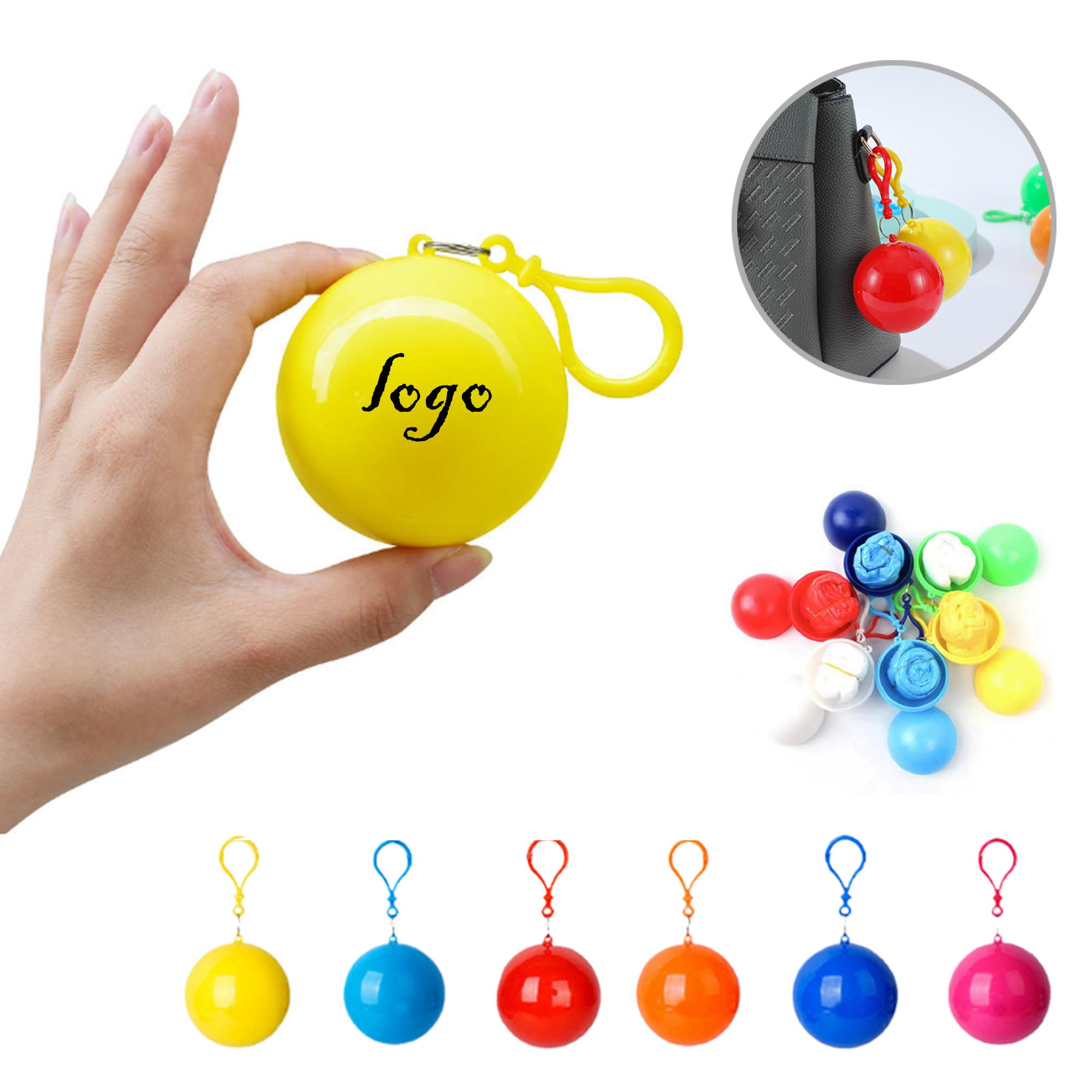 MOQ50 Portable Raincoat Ball Pack 2