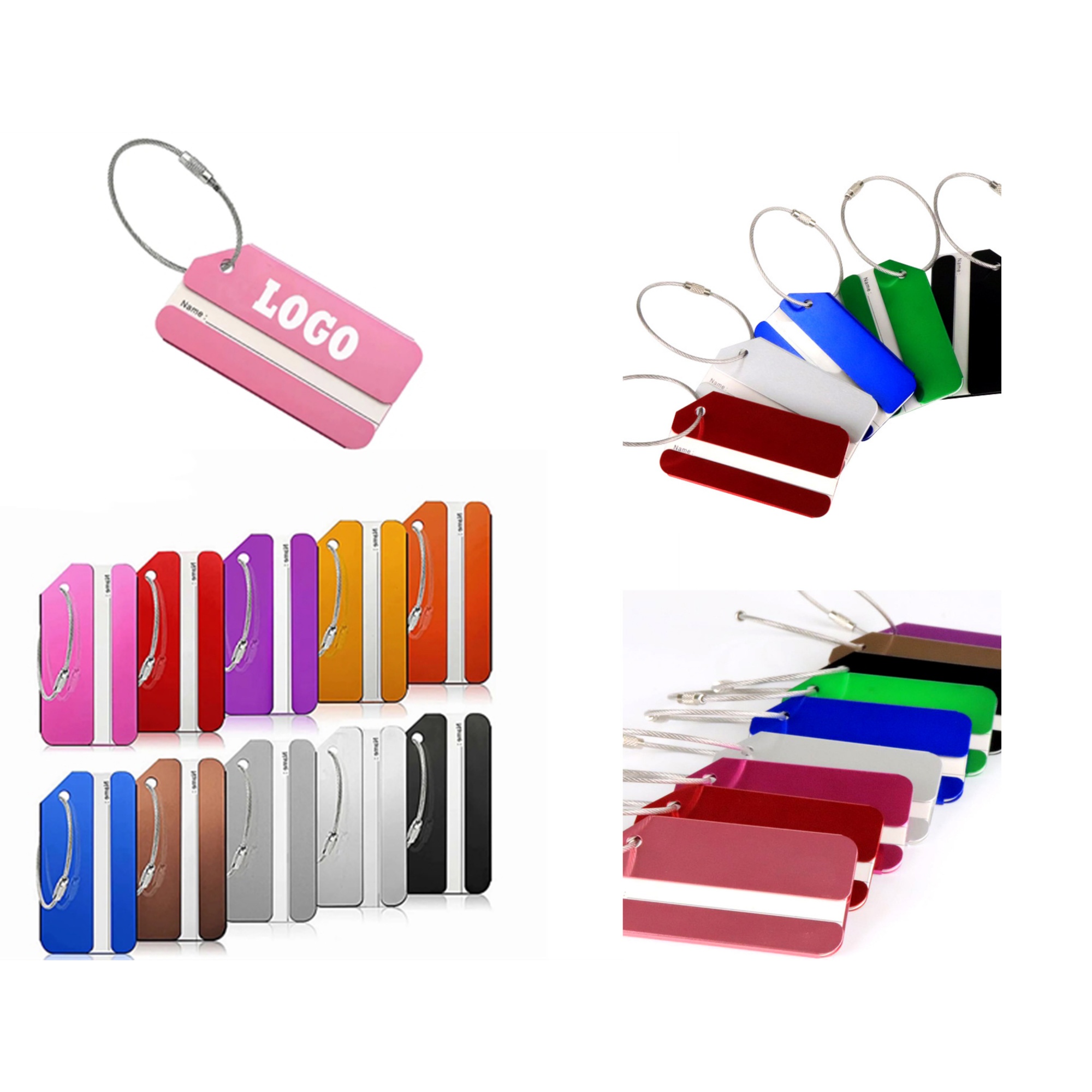 Stylish Aluminum Travel Luggage Tag 2