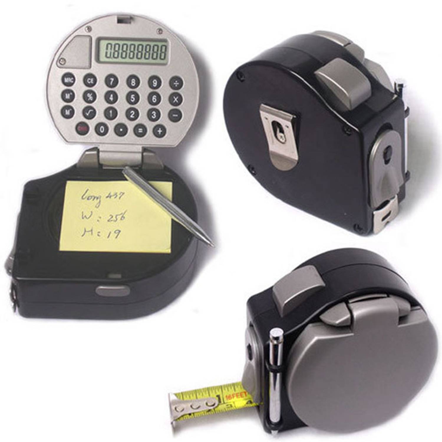 16" Multifunction Calculator Tape Measure W/ Pen 5