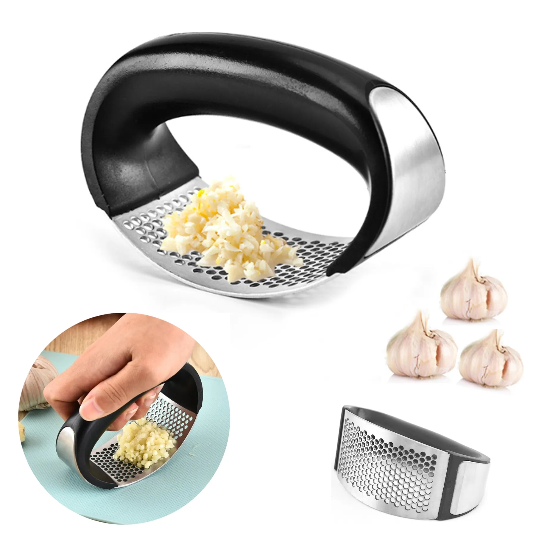 Portable Kitchen Ginger Garlic Press Rocker MOQ50 7