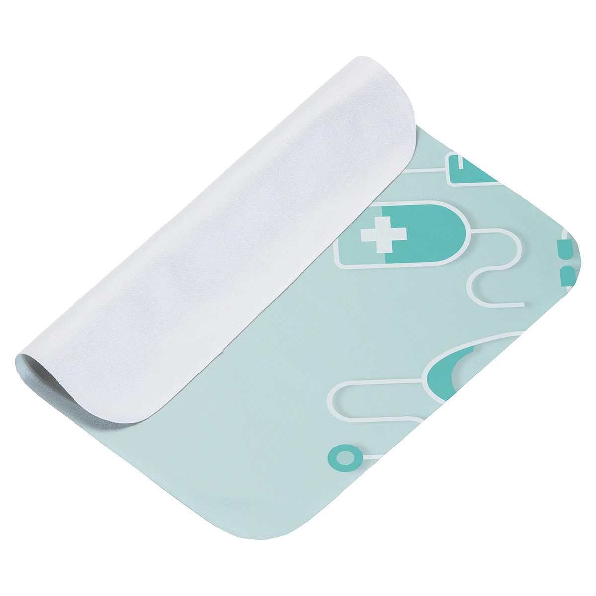 Heavyweight 6" x 6" Draw Twist Microfiber Cleaning Cloth- Full-Color 7