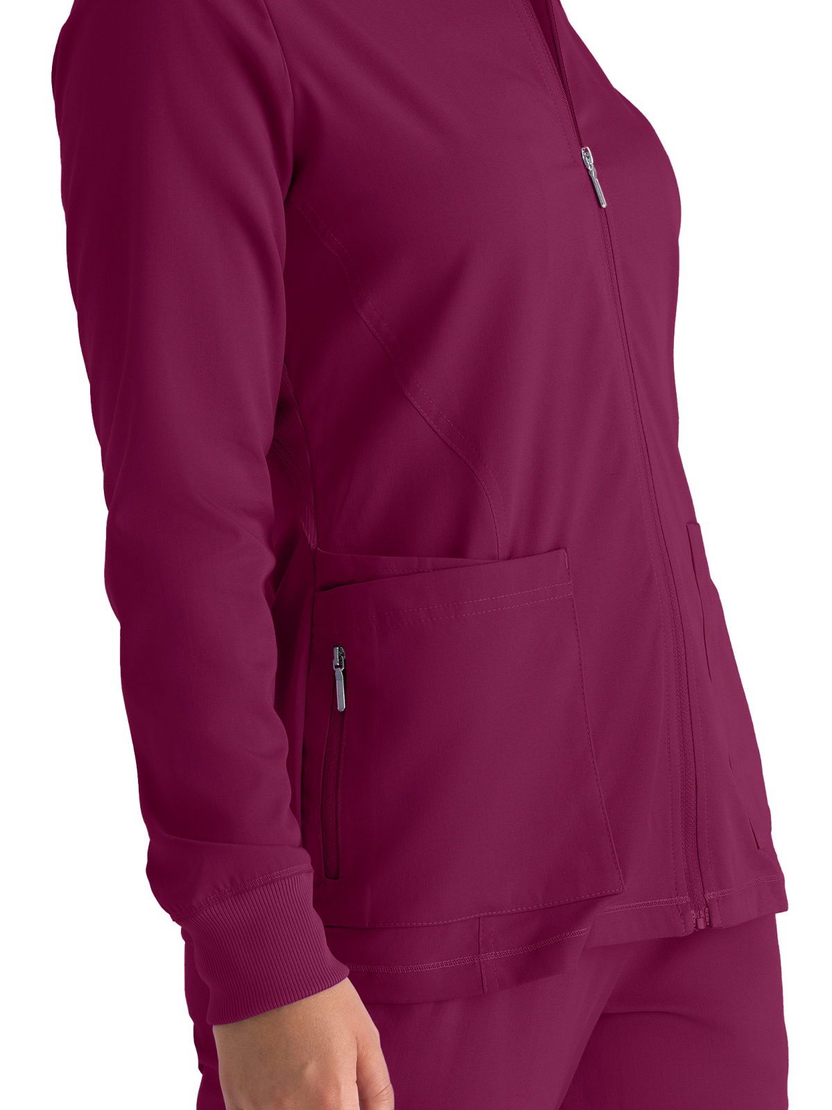 Grey's Anatomy Spandex Stretch - Women's Five-Pocket Gianna Warm-Up Scrub Jacket 16