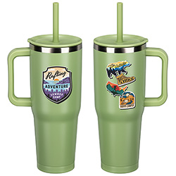 SENSO® Summit 40 oz Insulated Stainless Steel Travel Mug with Press-In Straw Lid 15