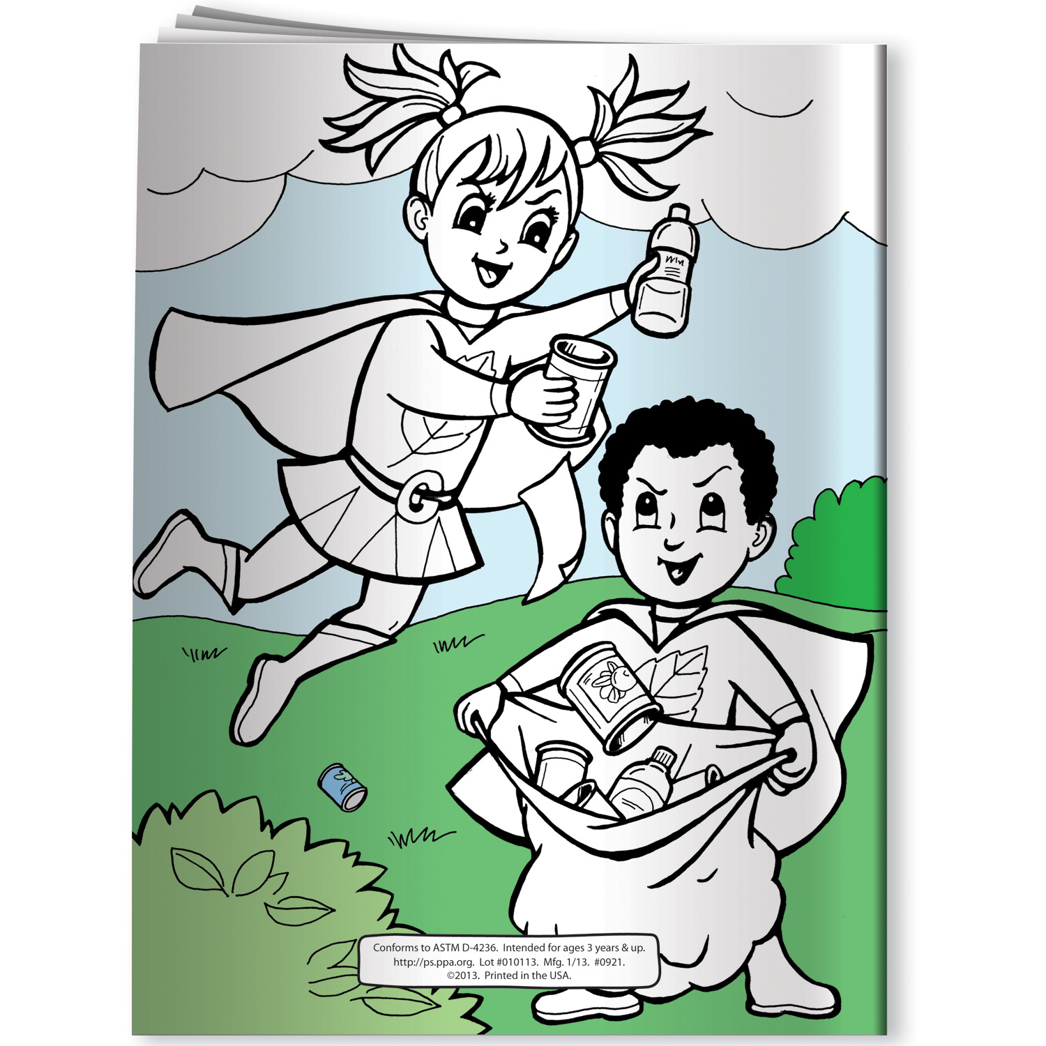 Coloring Book - Living Green with Eco-Superheroes 5