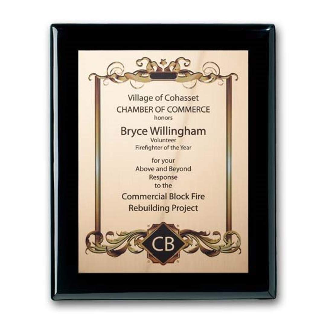 SpectraPrint™ Plaque - Ebony Gold 6
