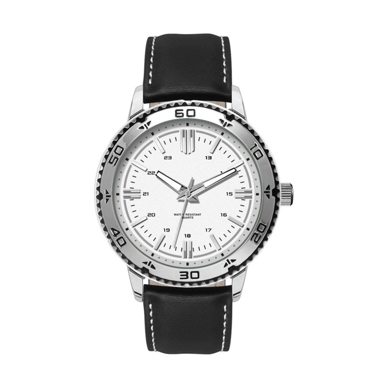 46MM, SILVER METAL CASE, 3-HAND MVT 1