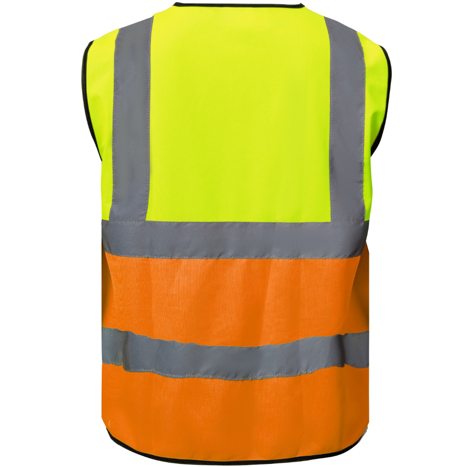 3.8oz. Knitted Class 2 Color Block Reflective Tape Safety Loop & Hook Vest 7