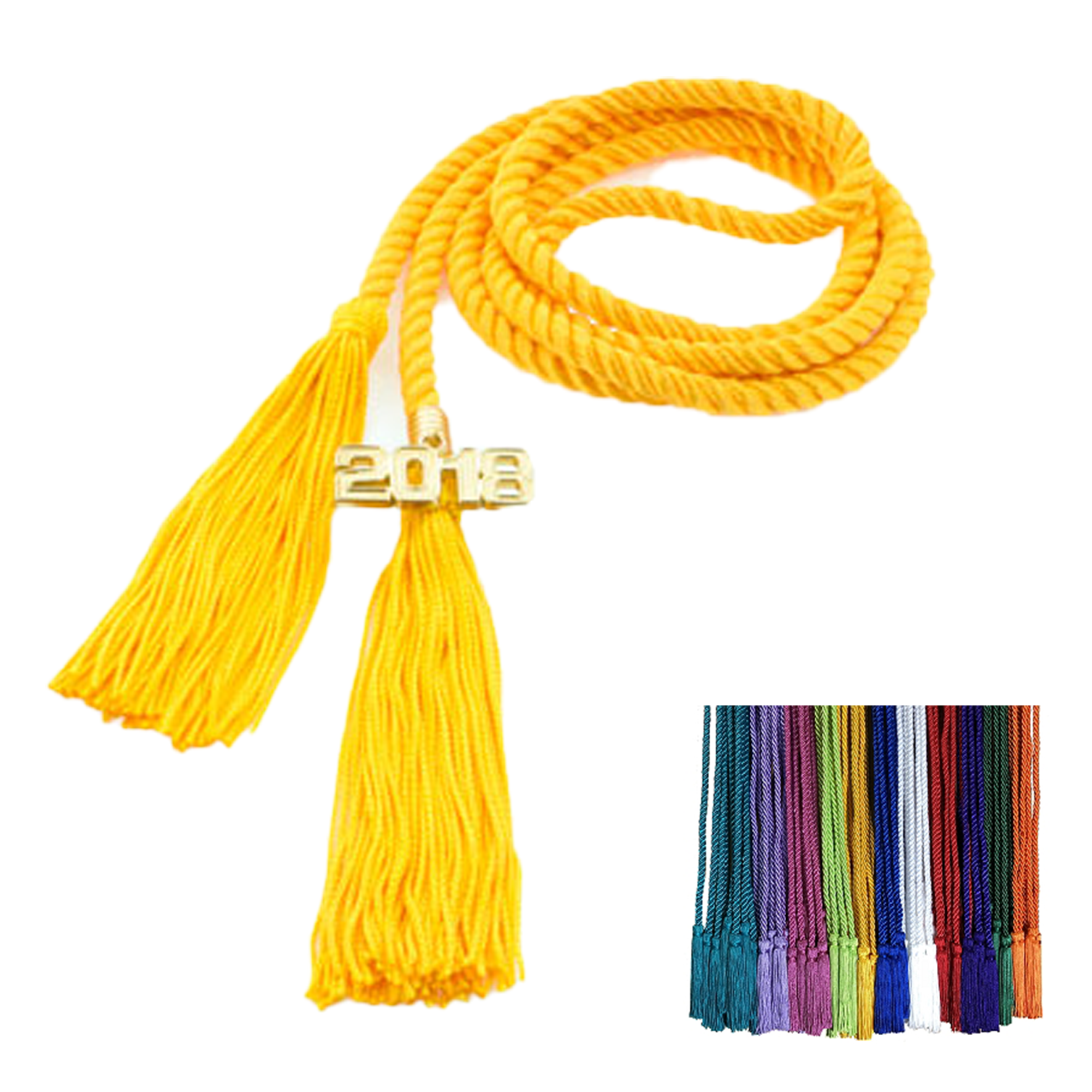 Graduation Honor Cords With Charm Tag MOQ 50pcs