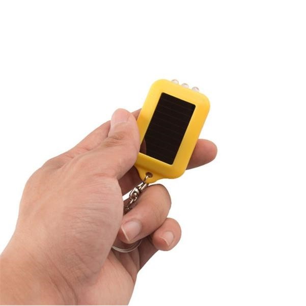 Solar Flashlight Keychain 3