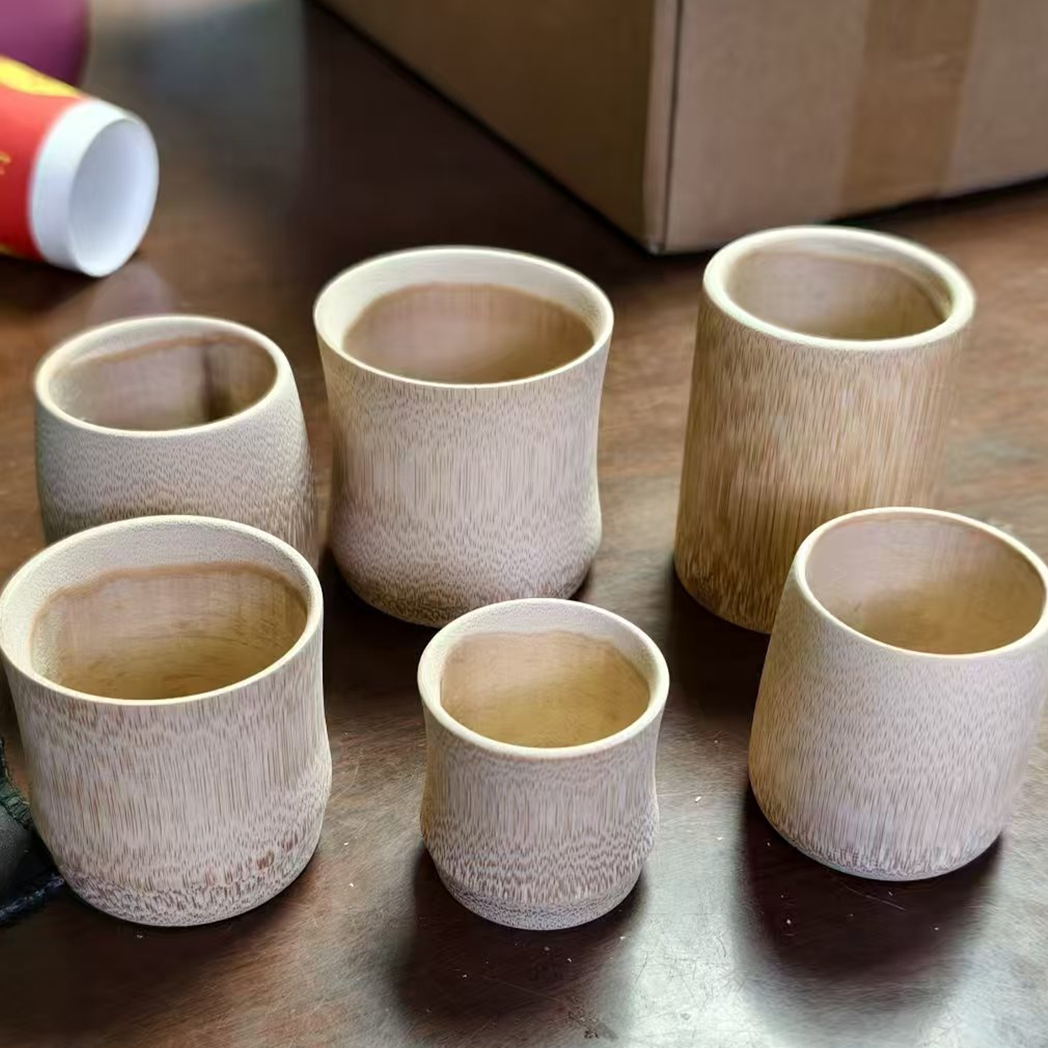 10oz Eco Friendly Carbonized Bamboo Cup 5