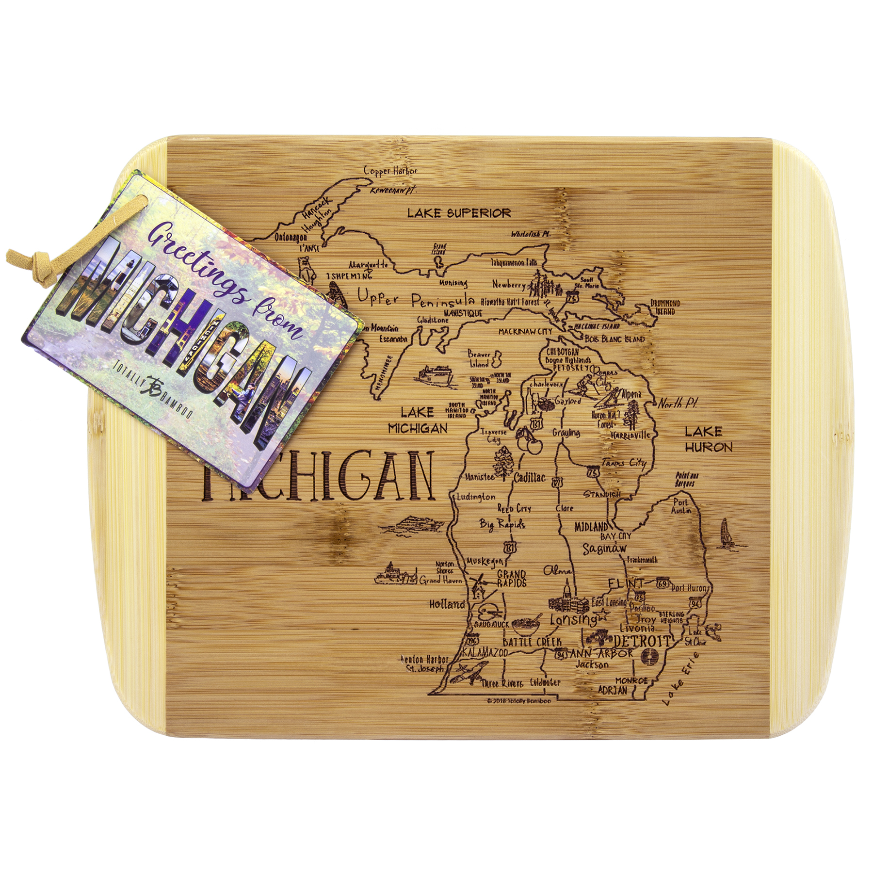 A Slice of Life Michigan Serving & Cutting Board 9