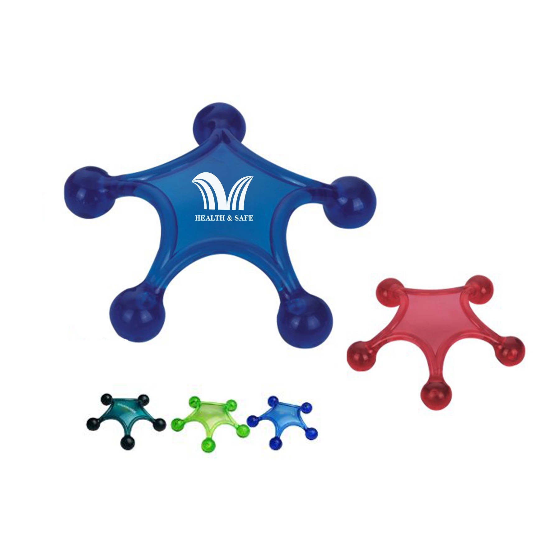 Star Acrylic Massager For Back Neck Hand-Held 3