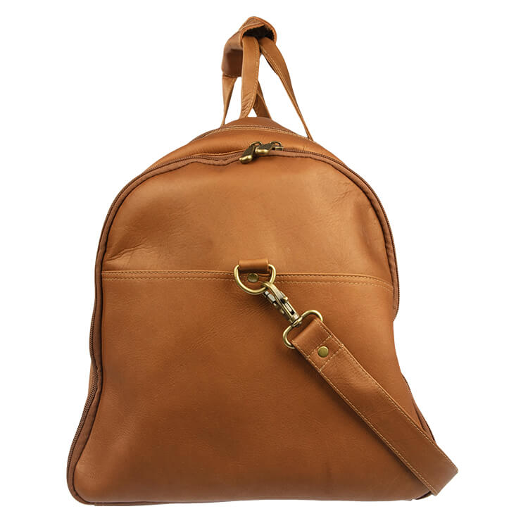 Mendoza - Large Leather Duffle Bag with U-Shape Zipper 3