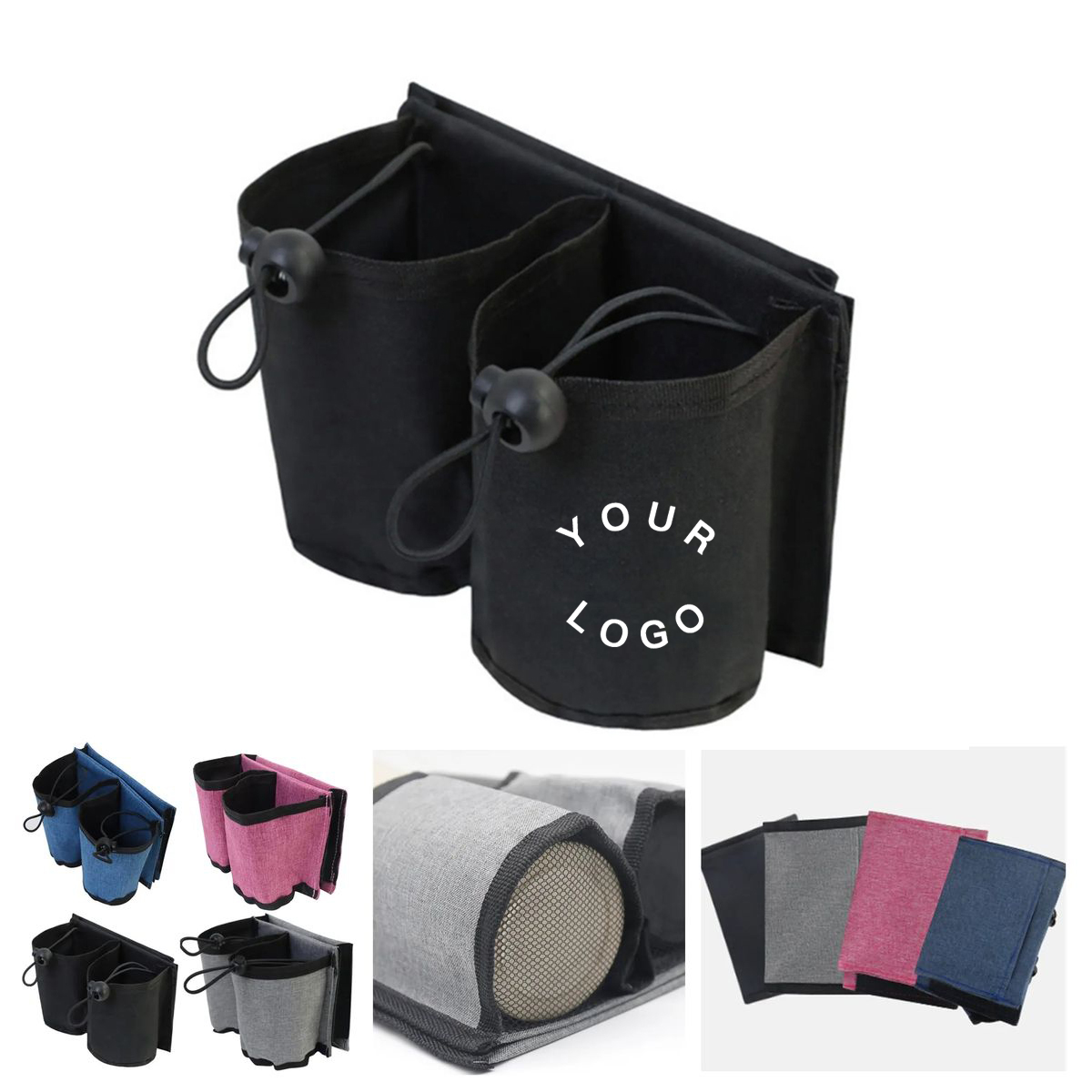 Oxford Multi Pocket Travel Cup Holder 2