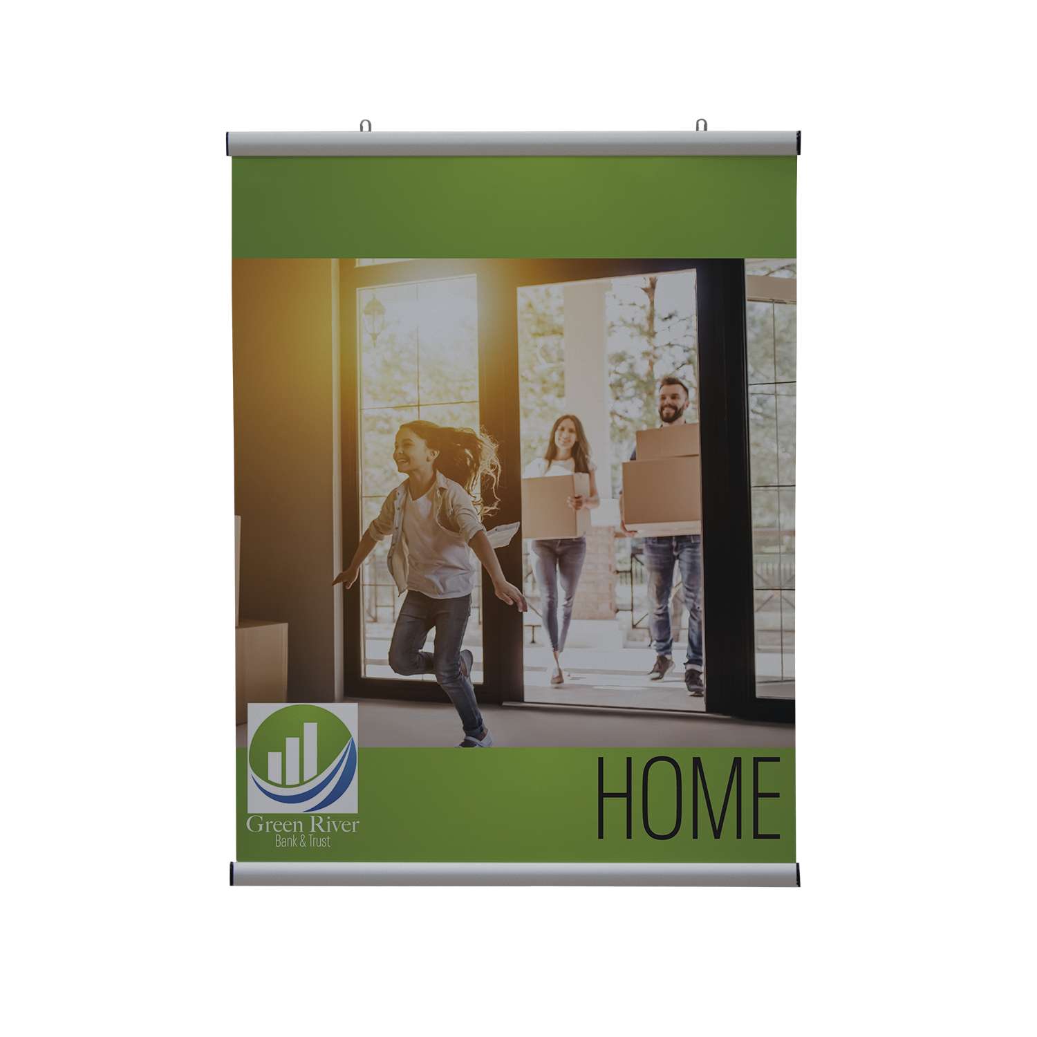 24" x 30" EasySnap Hanging Banner Kit - 13 oz. Vinyl (Double-Sided) 2