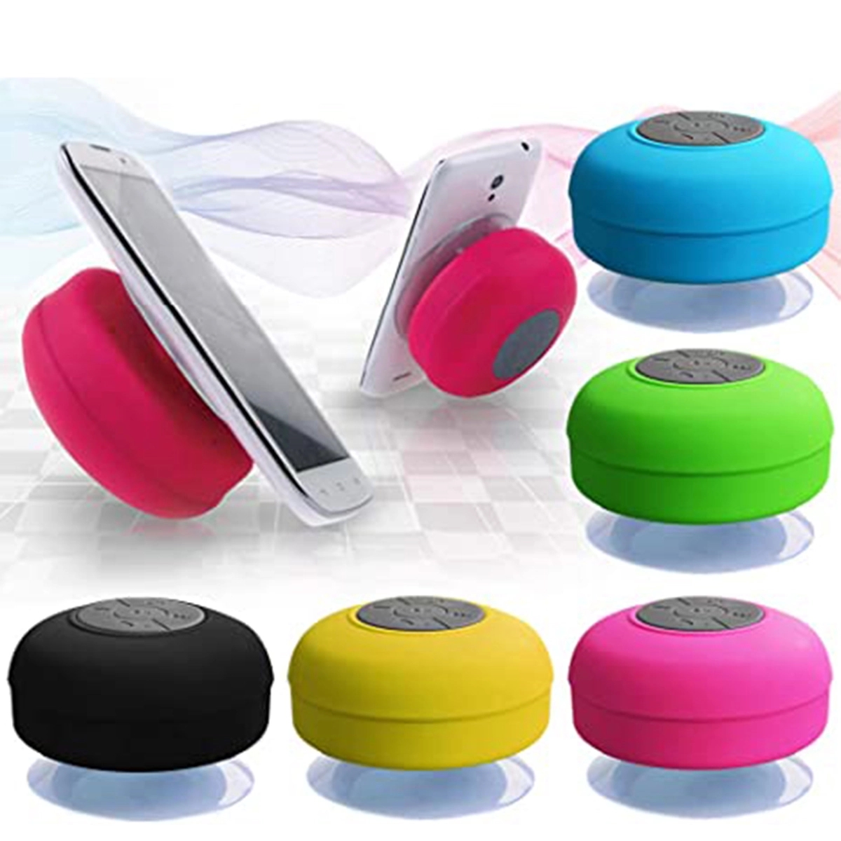 Shower Waterproof Sucker Wireless Speaker 7