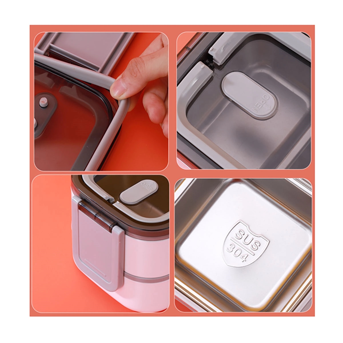 304 Stainless Steel Lunch Box 5