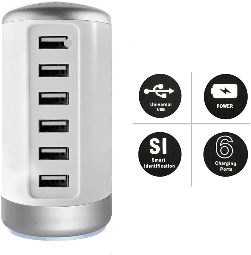 Universal USB Charger Station 6-Port 2