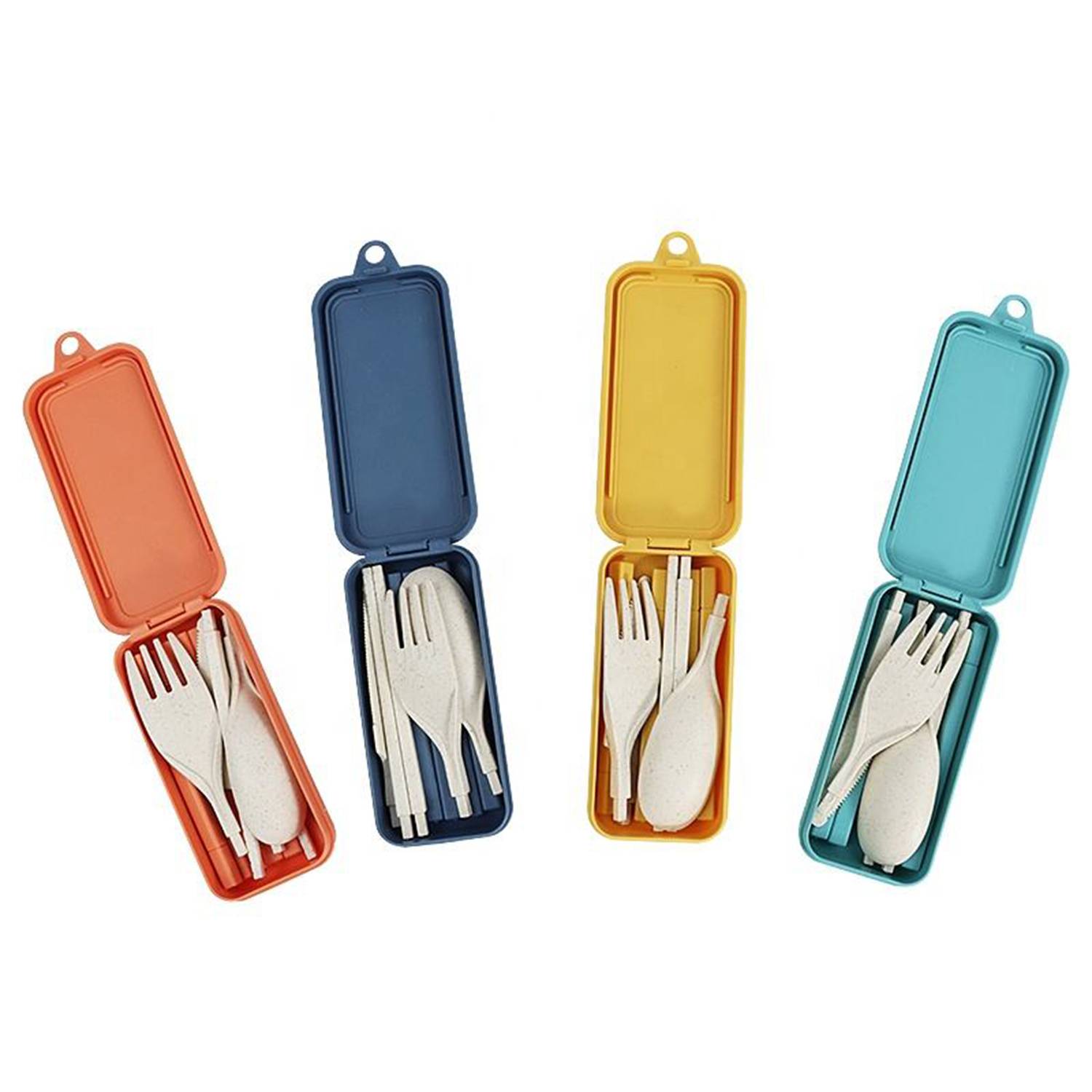 4 Pack Collapsible Portable Cutlery With Case 7