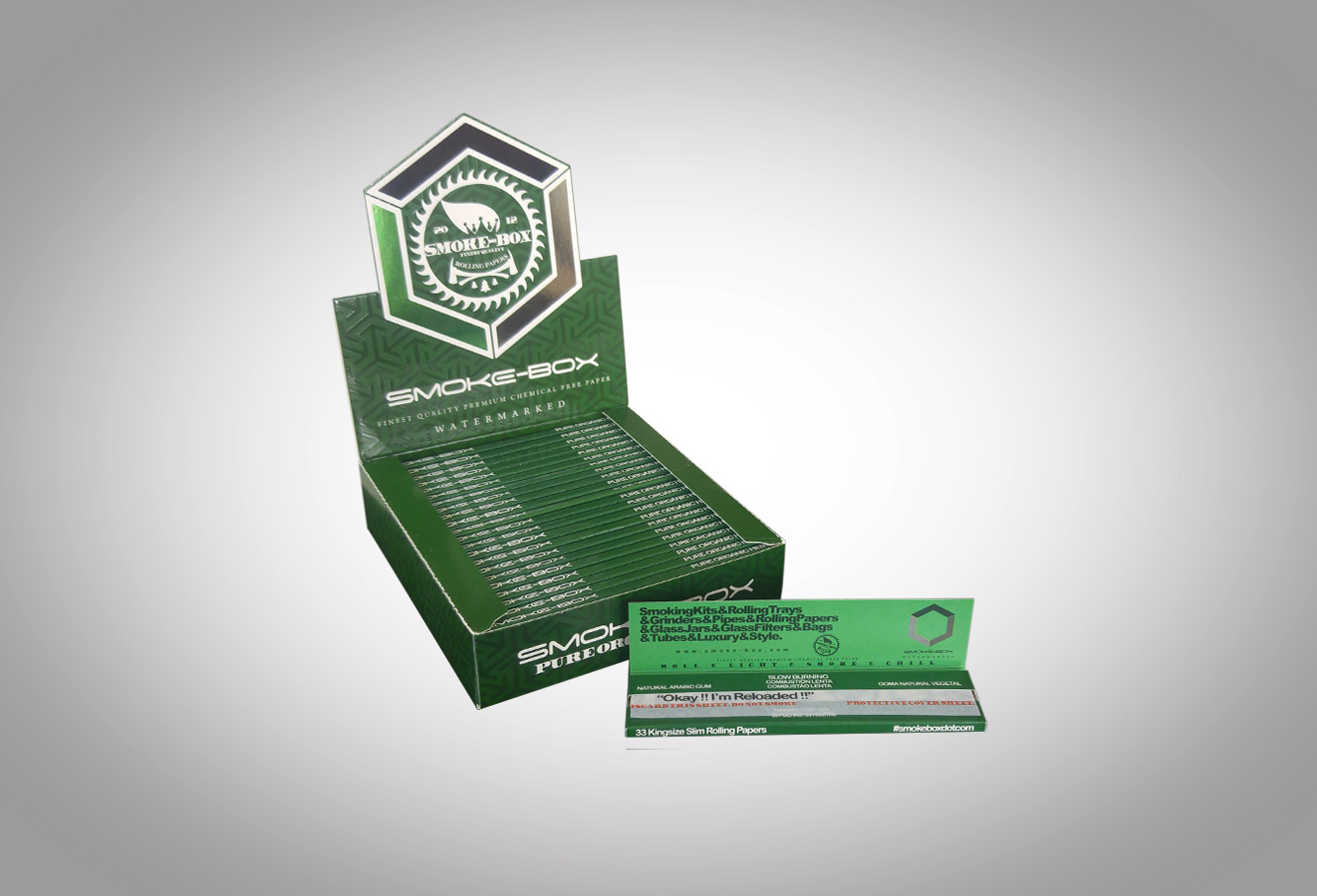 Hemp Rolling Papers 1 1/4" with Full Custom Booklets 2