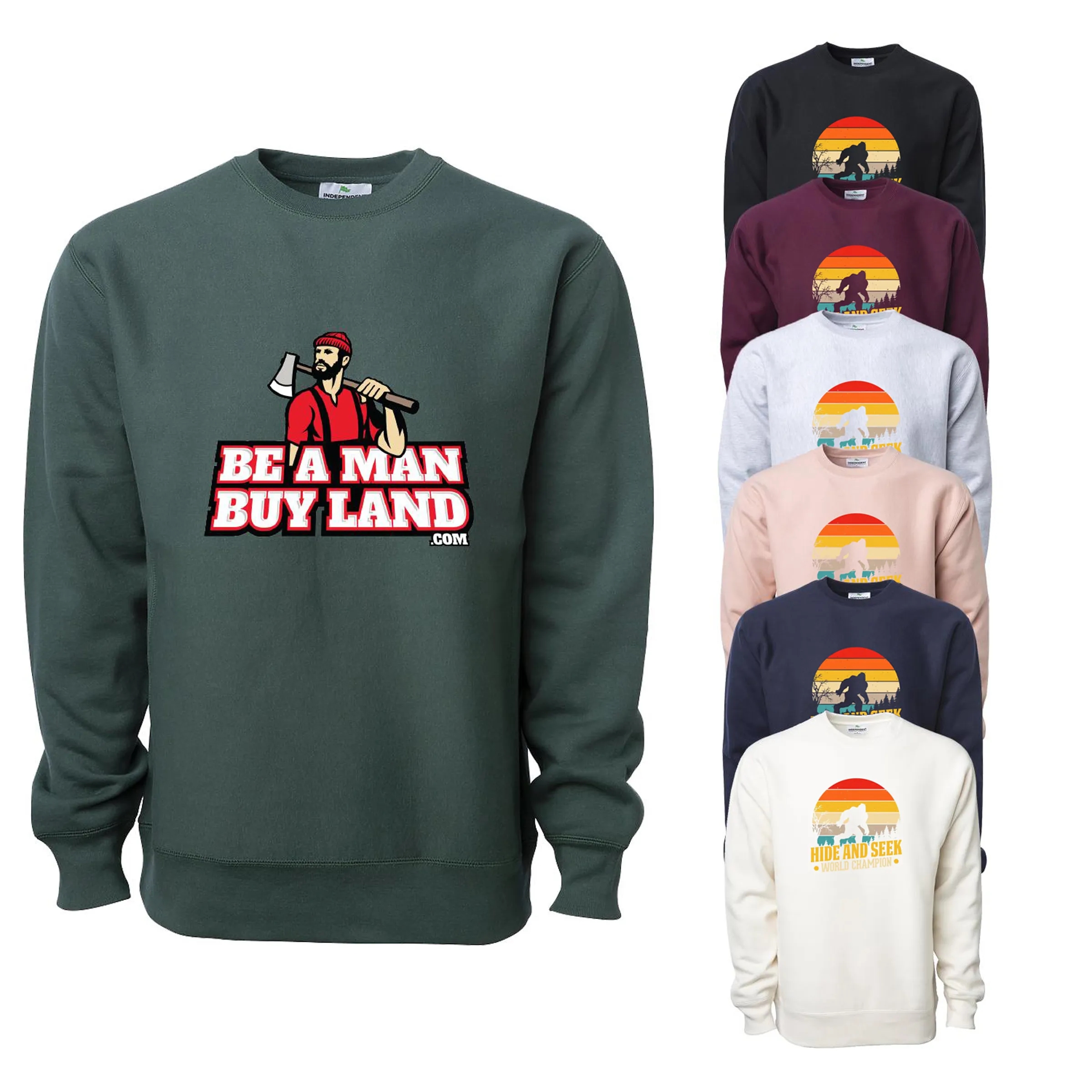 Legend - Men's Premium 450G Heavyweight Cross-Grain Crew