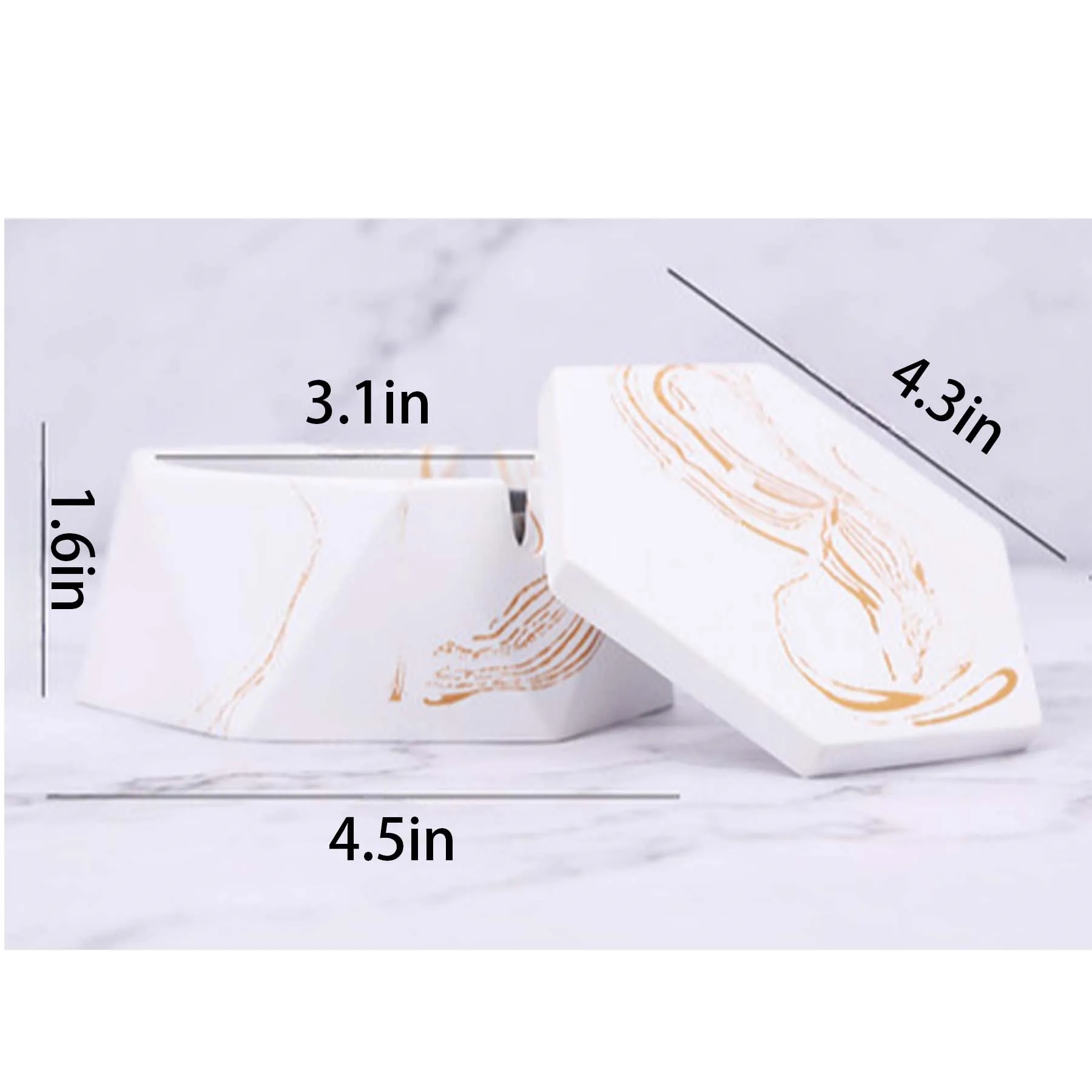Concrete Ashtray with Lid 6