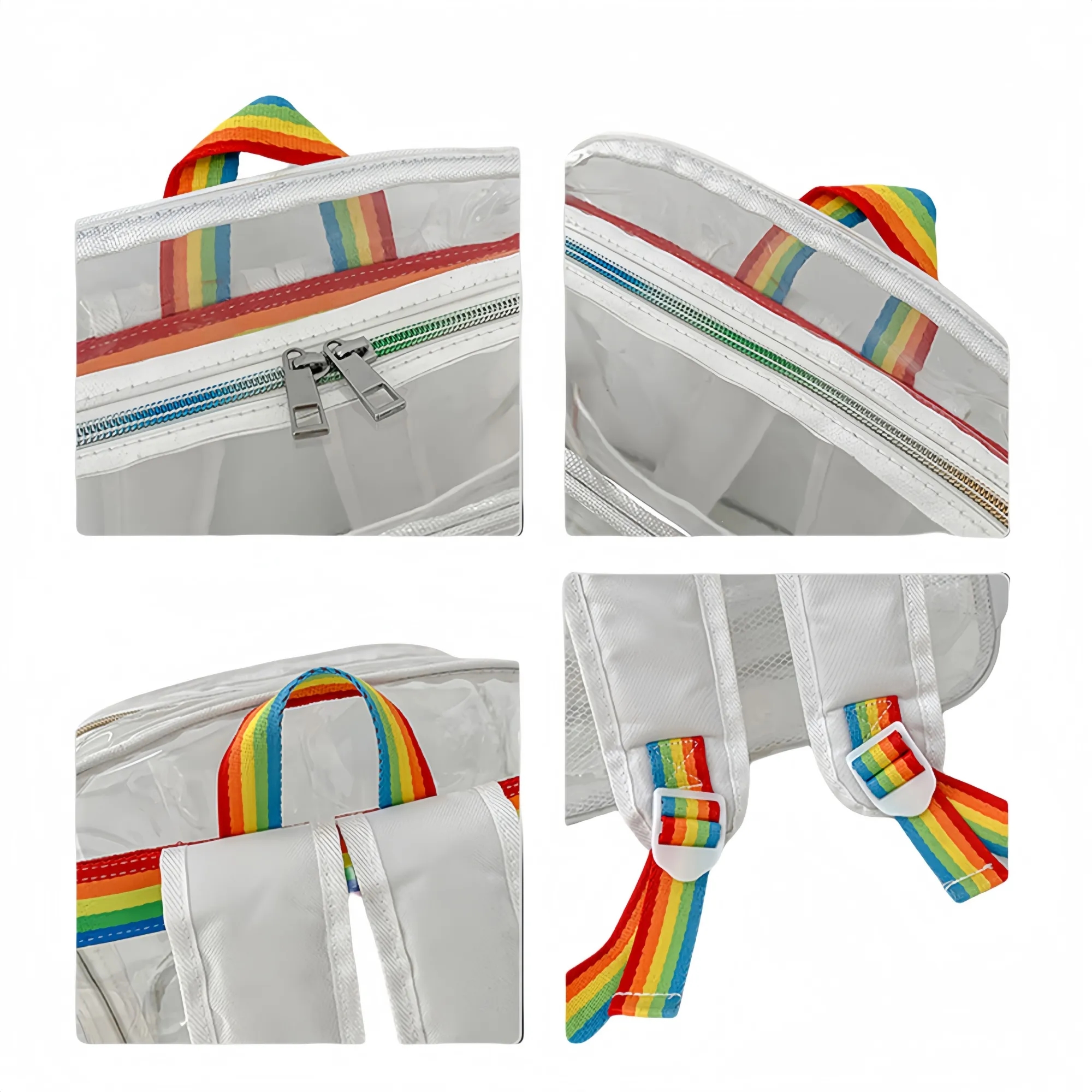 Clear PVC Backpack Waterproof Unisex Bag 2