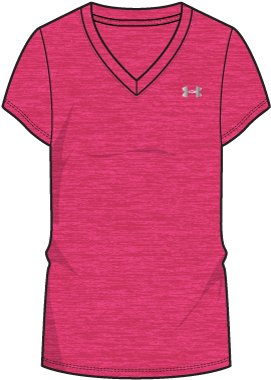 UA Tech Twist Women's V-Neck Short Sleeve 20
