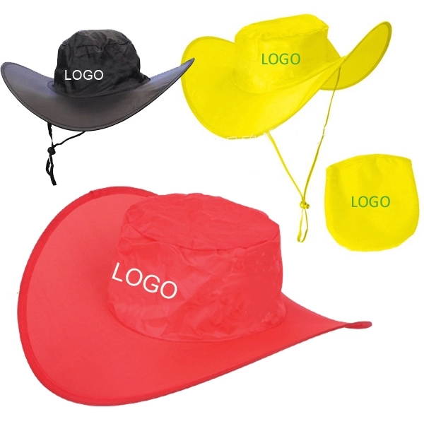 Promotional Foldable Cowboy Hat With Pouch 2