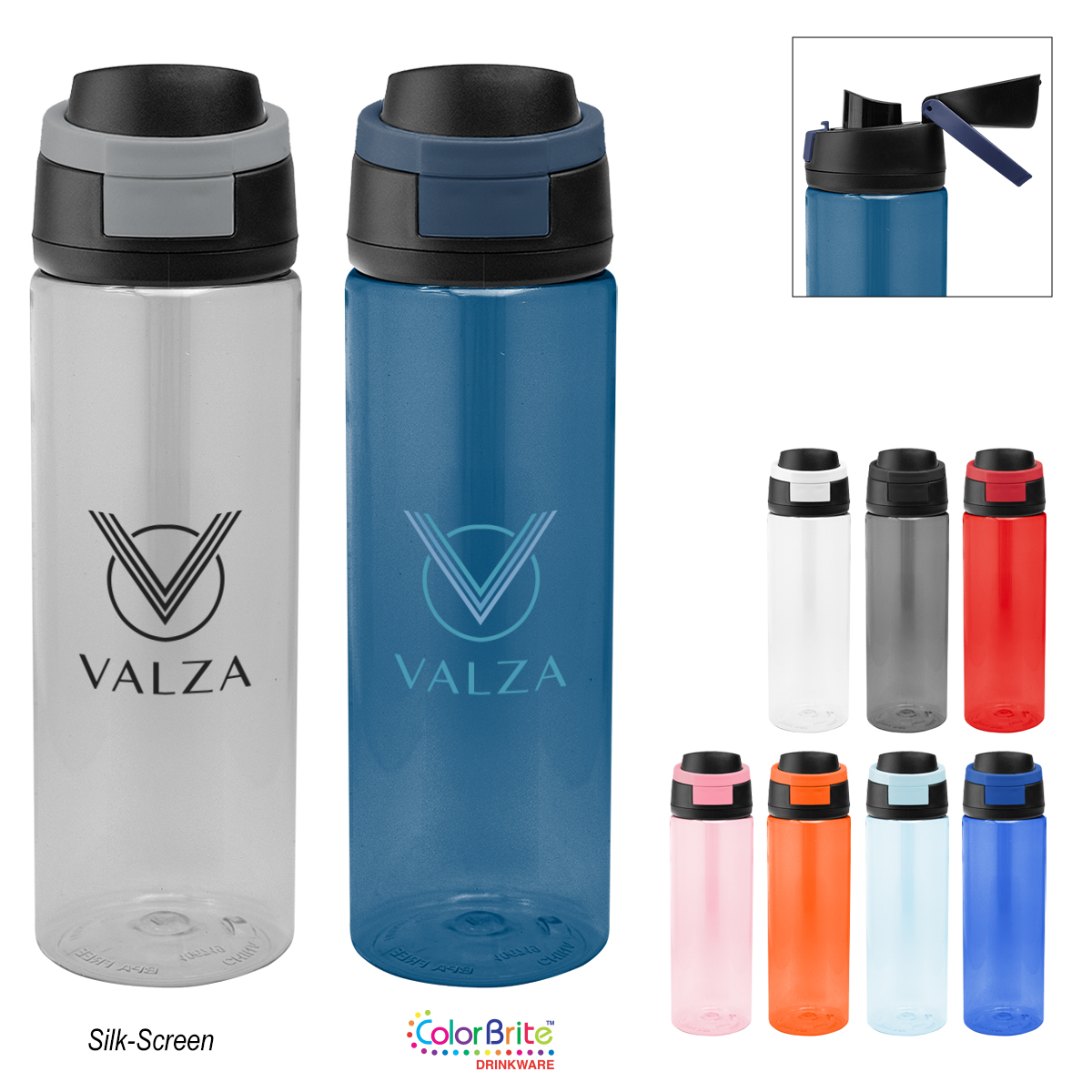 24 Oz. Pop Sip RPET Bottle 46