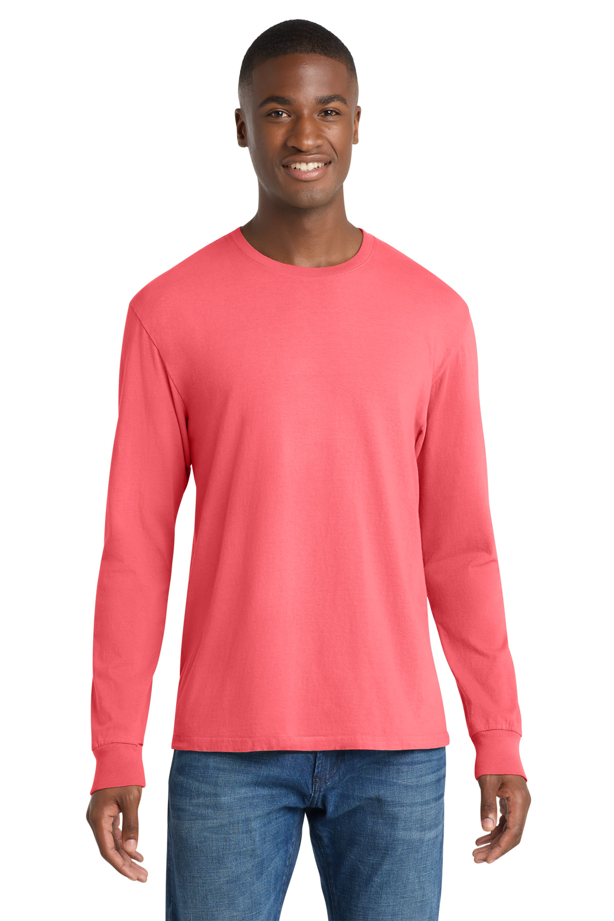 Port & Co Beach Wash Garment-Dyed Long Sleeve Tee PC099LS 114