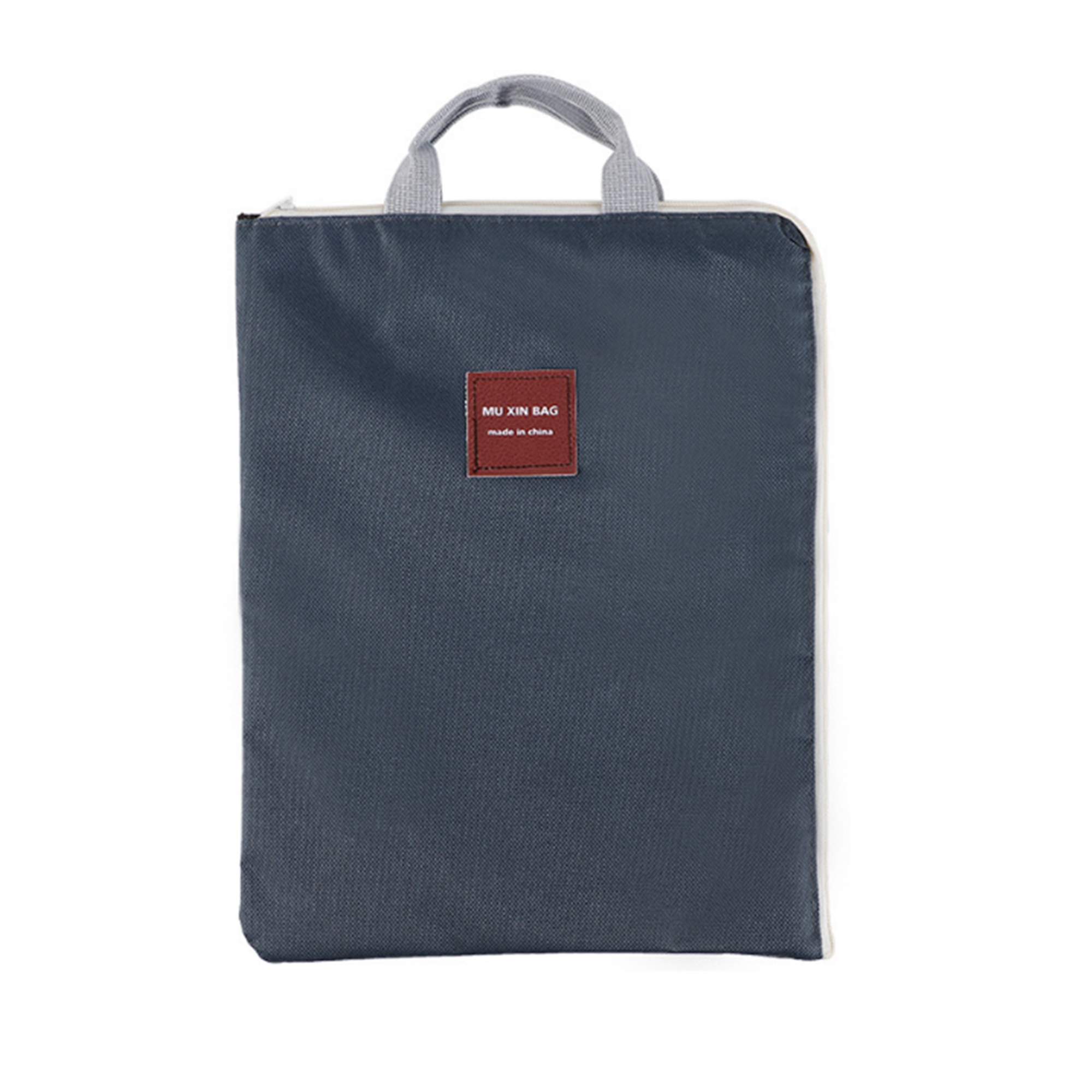 MOQ 50 PCS Stylish Canvas Zipper Document Bag 5